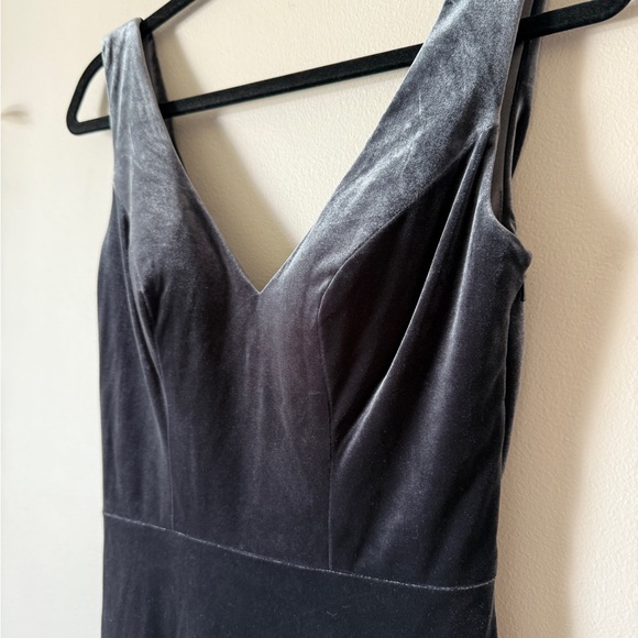 Revelry Dakota velvet maxi special occasion bridesmaid dress 0 - Picture 6 of 13